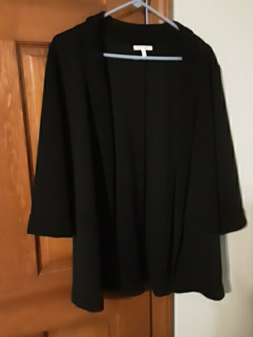 Black Open Front Cardigan From Maurice's 0X